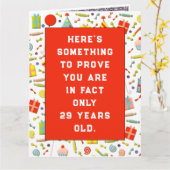 Carte Amusant sur la colline Anniversaire (Fleur jaune)