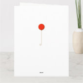 Carte Amusant sur la colline Anniversaire (Dos)