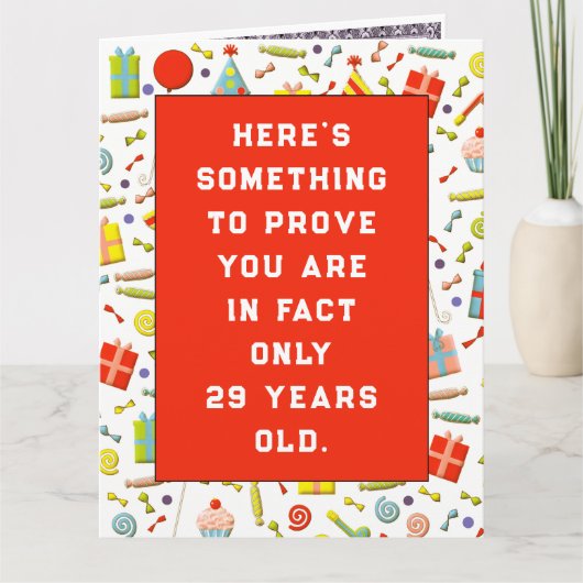 Carte Amusant sur la colline Anniversaire (Devant)