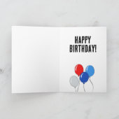 Carte Amusant Tim Walz Anniversaire À la fenêtre du Walz (Intérieur)