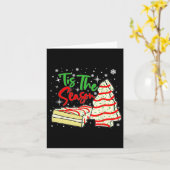 Carte Amusant Tis Season Design Christmas Tree Cakes Deb (Fleur jaune)
