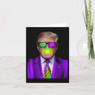 Carte Amusant Trump bulle de la gomme Chemise Trump Mard