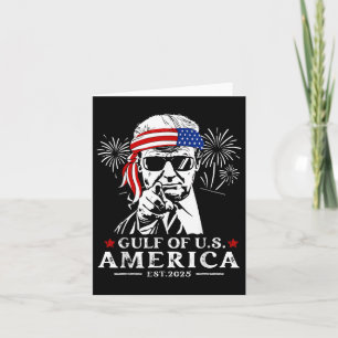 Carte Amusant Trump Golfe Des Etats-Unis 2025 Joyeux 4èm