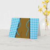 Carte Amusant Va Bien Bientôt, Open Hospital Gown (Fleur jaune)