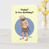 Carte Amusant Vieillir (Fleur jaune)