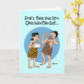 Carte Amusant Vieillir 30e anniversaire (Fleur jaune)