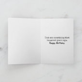 Carte Amusant Vieillir Chimpanzé Anniversaire (Intérieur)