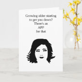 Carte Amusant vieillir heureux souhait d'anniversaire pl (Fleur jaune)