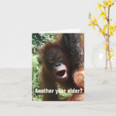 Carte Amusant Vieillir Humour d'anniversaire (Fleur jaune)