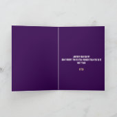 Carte Amusant violet et gorille blanche Anniversaire (Intérieur)