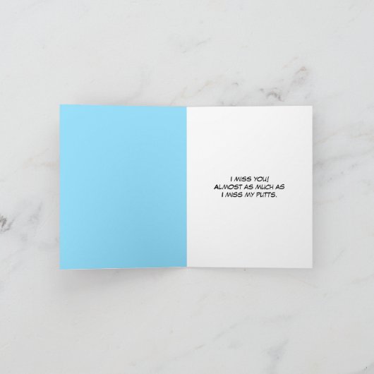 Carte Amusant Vous Manquant Bal De Golf Dans Rough (Intérieur)