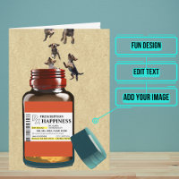 Amusante bouteille d'ordonnance de chiots Annivers