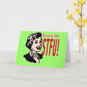 Carte Amusante conception de la fête des mères (Fleur jaune)