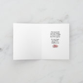 Carte amusante d'anniversaire tardif (Intérieur)