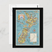 Carte amusante de la Nouvelle-Zélande (Devant / Derrière)