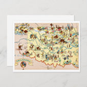 Carte amusante de l'Oklahoma (Devant / Derrière)