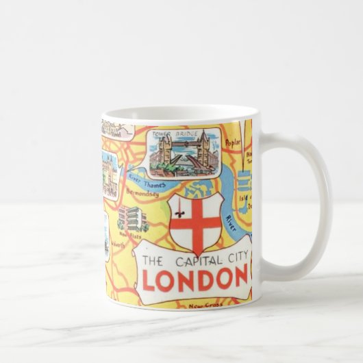 Carte amusante de Londres Angleterre Mug (Droite)