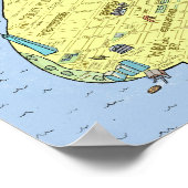 Carte amusante de New York City | Poster | Impress (Coin)
