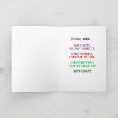 Carte Amusante déesse d'anniversaire Paroles de sagesse (Intérieur)