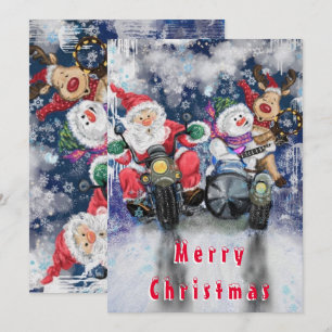 Carte amusante des amis de Noël