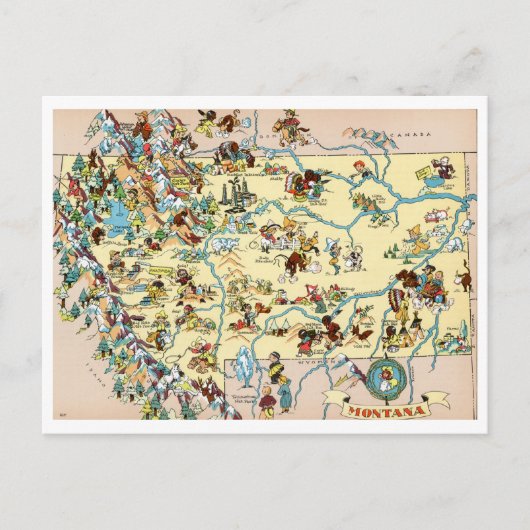 Carte amusante du Montana (Devant)