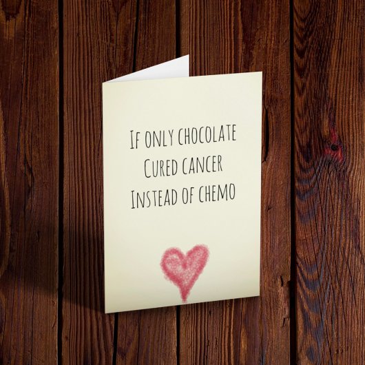 Carte amusante du patient cancéreux