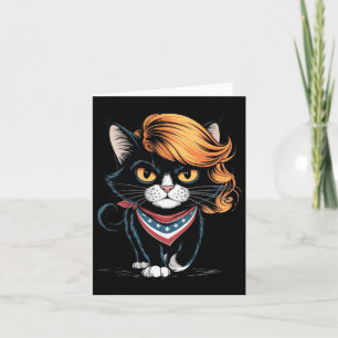Carte Amusante Femme Sans Chat Avec Trump Votez Kama