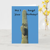 Carte Amusante fête d'anniversaire tardive (Fleur jaune)