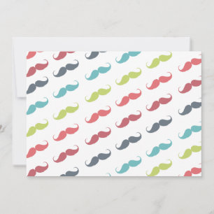 Carte Amusante fille rose bleu vert motif