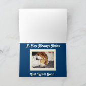 Carte amusante "Get Well" avec Basset Hound & Nap (Intérieur)