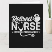 Carte Amusante Infirmière retraitée Plaisanterie Infirmi (Devant)