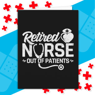 Carte Amusante Infirmière retraitée Plaisanterie Infirmi