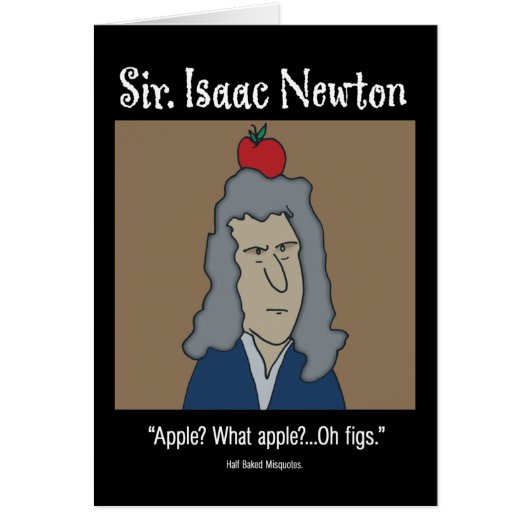 Carte amusante - Newton Card (Devant)