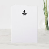 Carte amusante 'Nous trois rois' pour l'arbre de N (Dos)