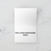 Carte Amusante orignal à Santa Hats Noël Abstrait (Intérieur)