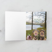 Carte amusante pour chasseur ou militaire d'amis (Intérieur)