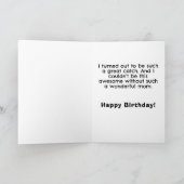 Carte amusante pour l'anniversaire de maman (Intérieur)