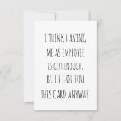 Carte amusante pour le jour du patron - Carte de l (Devant)