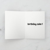 Carte Amusante prise d'anniversaire de Trump (Intérieur)
