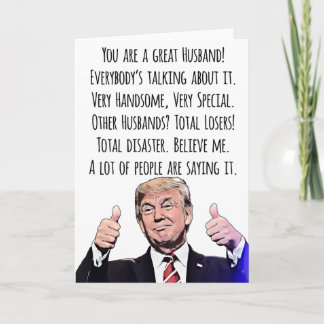 Carte Amusante Trump Du Mari De L'Humour Politique