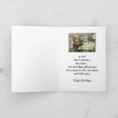 Carte Amusants Anniversaire Rompre quelques règles Ours (Intérieur)