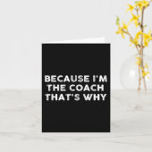 Carte Amusants Coach Sports Football Basketball Soccer H (Fleur jaune)