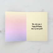 Carte Amusants gens Anniversaire Balloons (Intérieur)