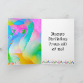 Carte Amusants gens Anniversaire Balloons (Intérieur)