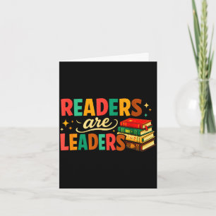 Carte Amusants inspirant les lecteurs sont des leaders a