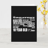 Carte Amusants Moderne 10 Anniversaire Fête Plus grand D (Fleur jaune)