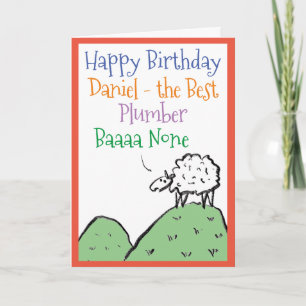 Carte Amusants Moutons Design Joyeux Anniversaire à un p