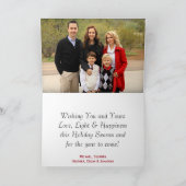 Carte Amusants Noël Ball Ornament 3 Photo Joyeuses Fêtes (Intérieur)