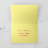 Carte Amusants Pink Stripes, Coeurs, Arc-en-ciel # 30e a (Intérieur)