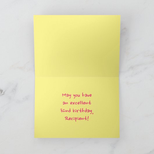 Carte Amusants Pink Stripes, Coeurs, Arc-en-ciel # 32e a (Intérieur)